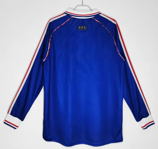 Camiseta retro de manga larga de Francia 1998