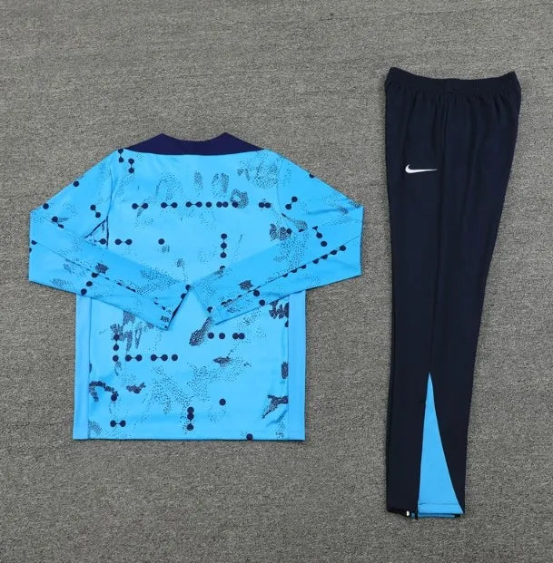 Chándal Chelsea 2024/2025 con cremallera 1/4, camuflaje azul
