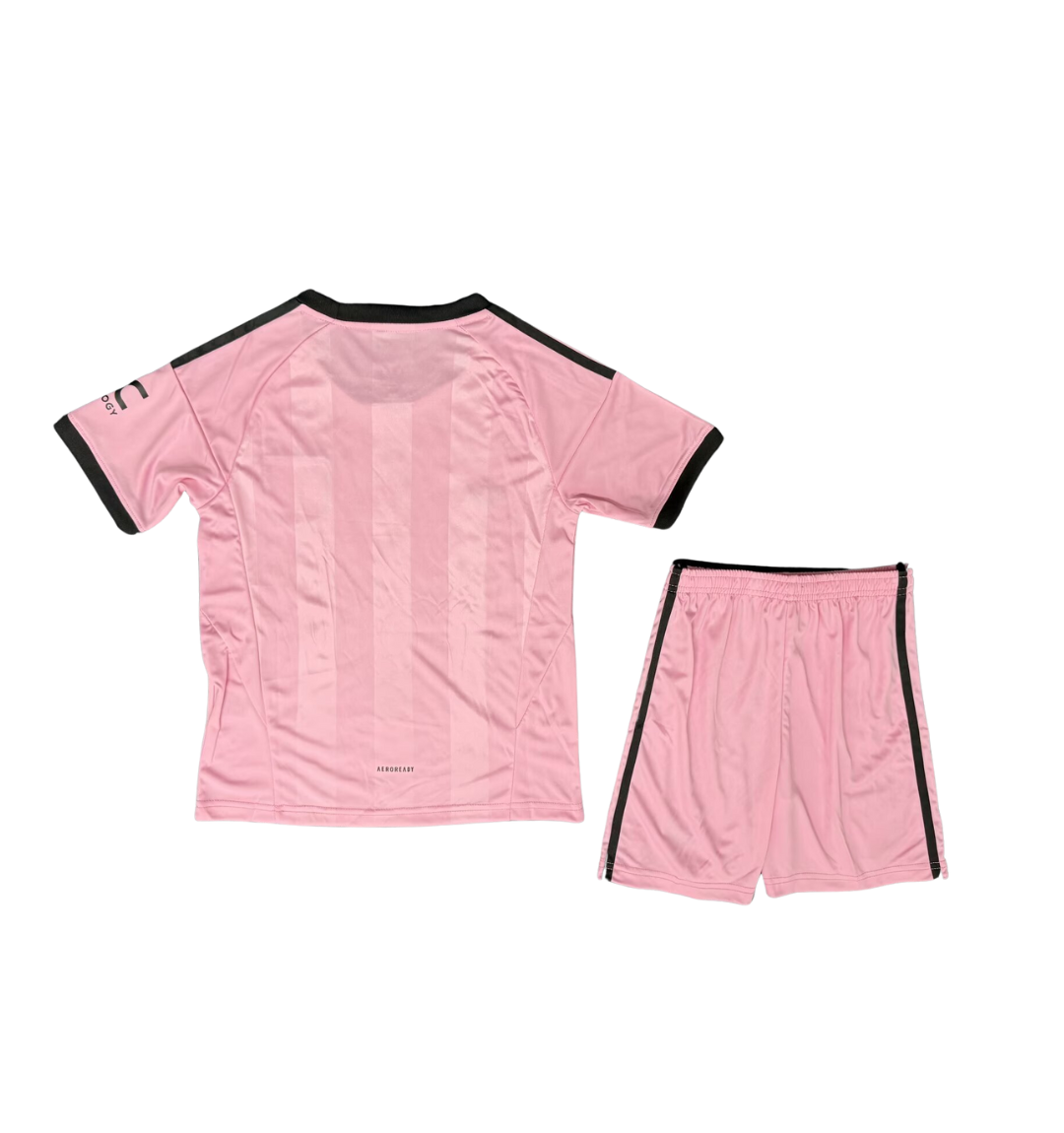 Conjunto rosa de portero del Manchester United 2025/2026 (adultos y niños)