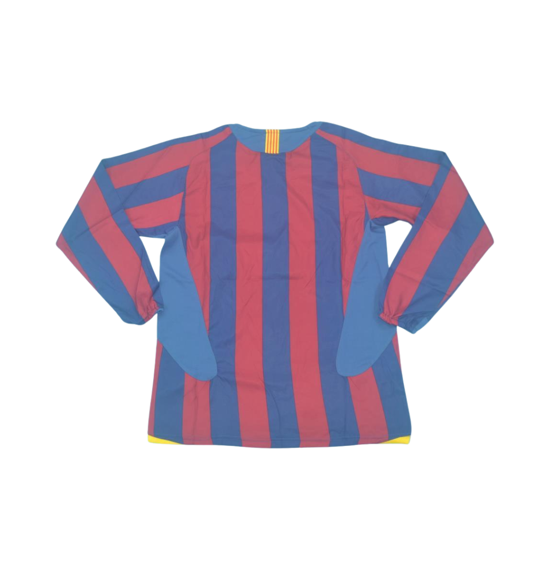 Camiseta retro de manga larga del Barcelona 2005/2006