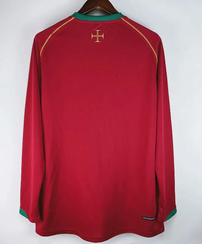 Camiseta retro de manga larga de Portugal 2006
