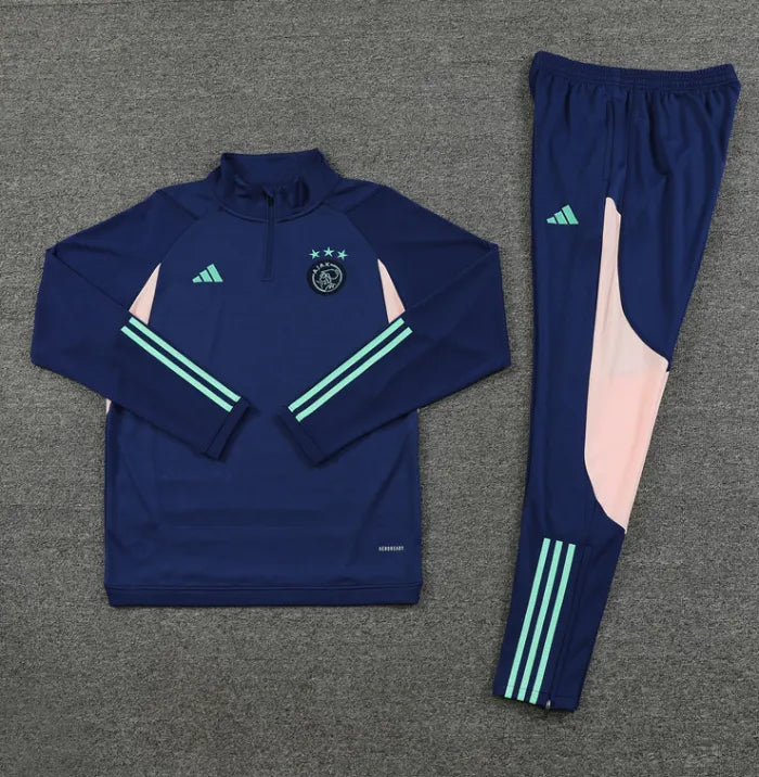 Chándal azul con cremallera 1/4 del AFC Ajax 2023/2024