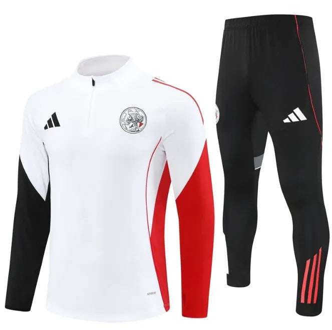 Chándal blanco con cremallera 1/4 del AFC Ajax 2025/2026