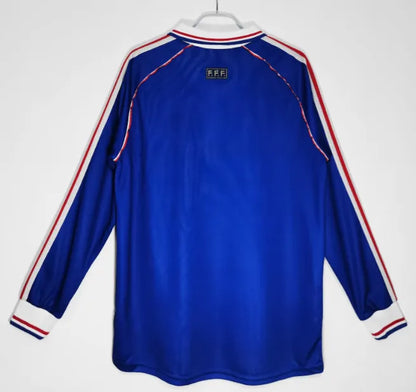 Camiseta retro de manga larga de Francia 1998