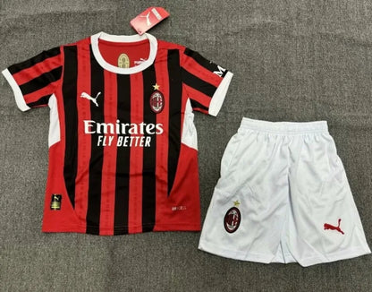 Conjunto local del AC Milan 2024/2025 (adultos y niños)