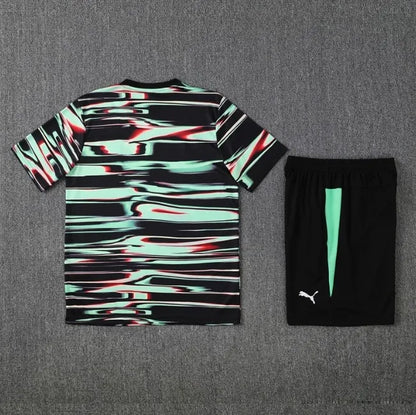 Portugal 2025 Short Sleeve/Shorts Tracksuit Black