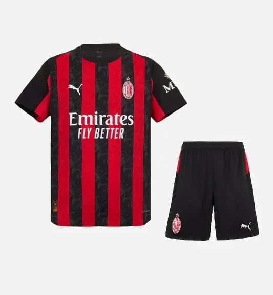 Conjunto local del AC Milan 2025/2026 (adultos y niños)