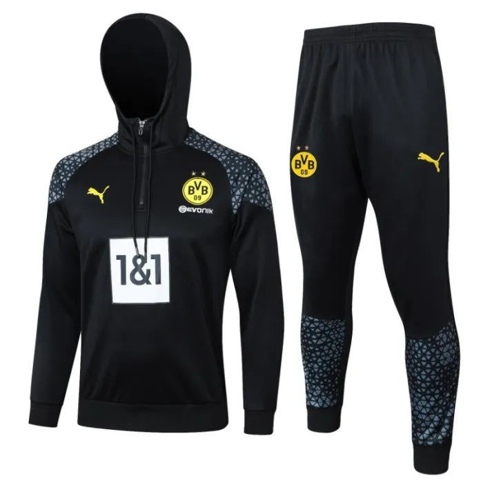 Chándal con capucha negro del Dortmund 2023/2024