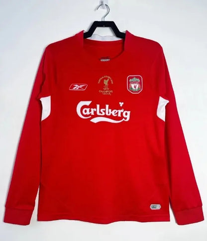 Camiseta retro de manga larga del Liverpool 2004/2005