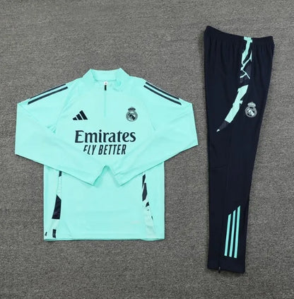 Chándal verde con cremallera 1/4 del Real Madrid 2024/2025