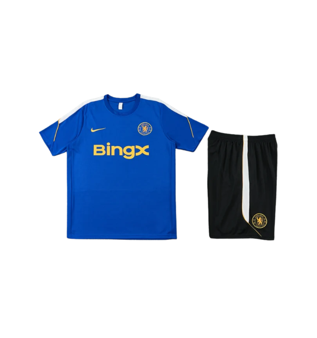 Chándal azul de manga corta/pantalones cortos del Chelsea 2023/2024
