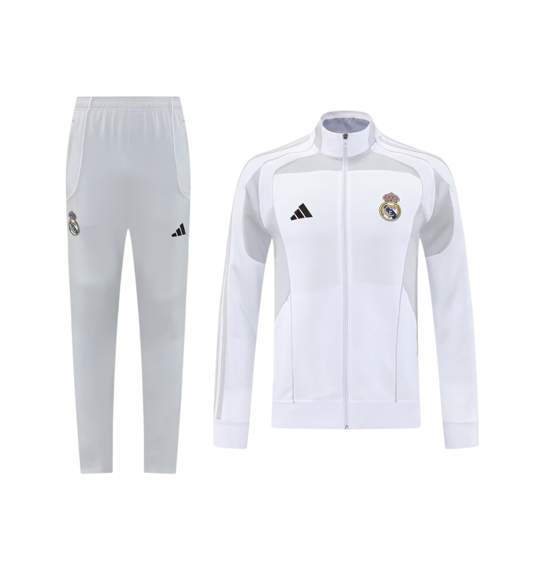 Chaqueta chándal blanca del Real Madrid 2025/2026