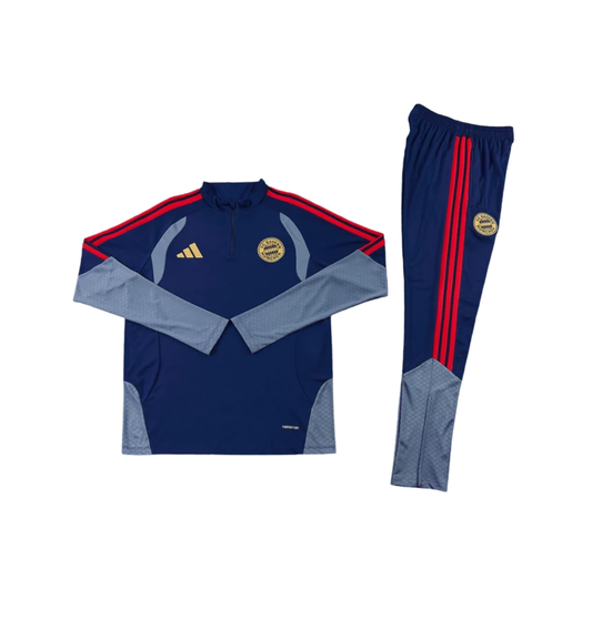 Bayern Munich 2026/2027 1/4 Zipper Tracksuit Blue