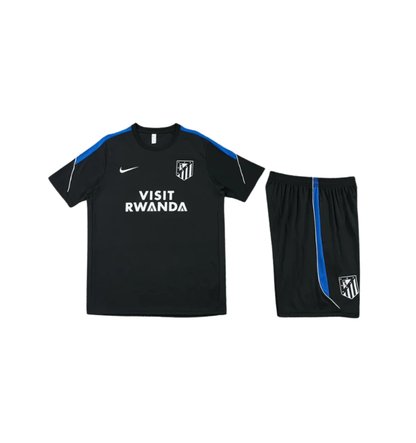 Chándal azul de manga corta/pantalones cortos del Atlético de Madrid 2025/2026