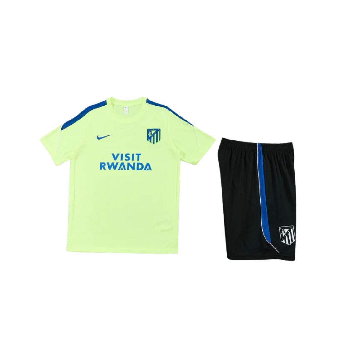Chándal azul de manga corta/pantalones cortos del Atlético de Madrid 2025/2026