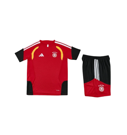 Chándal negro de manga corta y pantalones cortos de Alemania 2024