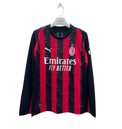 Camiseta de manga larga local del AC Milan 2025/2026