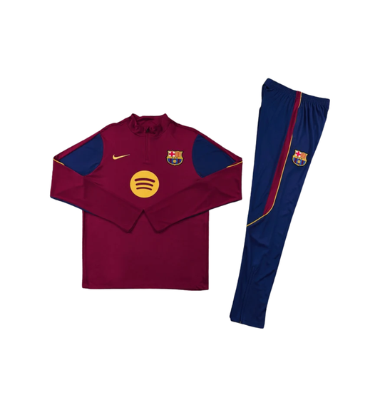 Barcelona 2026/2027 1/4 Zipper Tracksuit Red