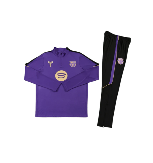 Barcelona 2026/2027 1/4 Zipper Tracksuit Purple