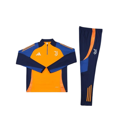 Juventus 2024/2025 1/4 Zipper Tracksuit Orange