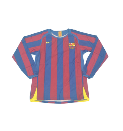 Camiseta retro de manga larga del Barcelona 2005/2006