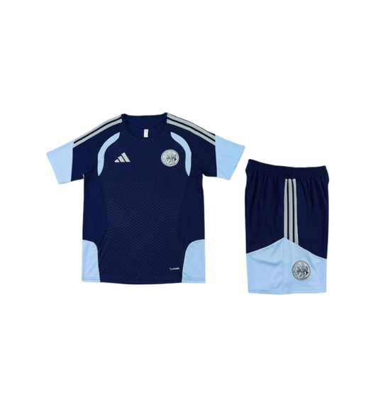Chándal azul de manga corta/pantalones cortos del AFC Ajax 2023/2024