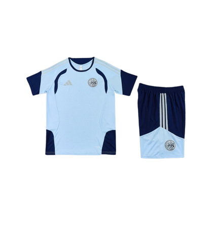 Chándal azul de manga corta/pantalones cortos del AFC Ajax 2023/2024