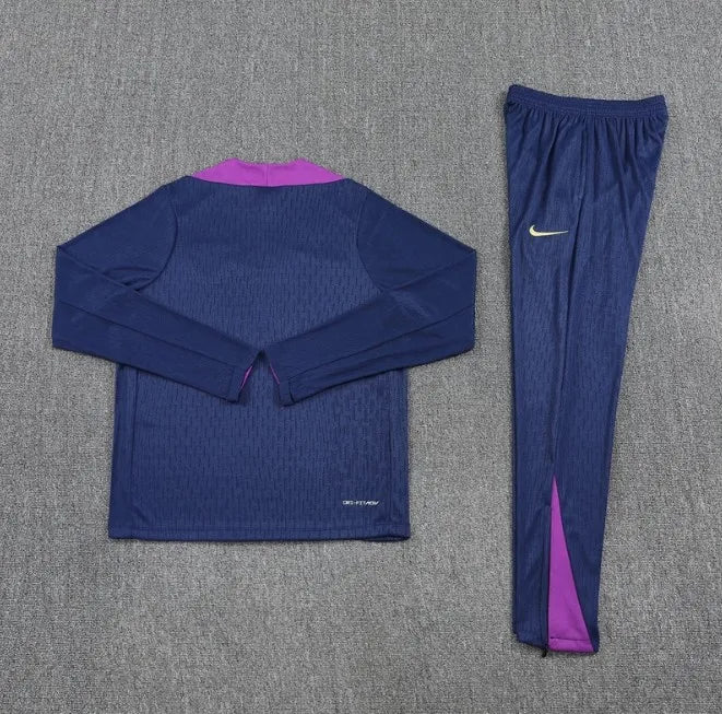 Chándal azul con cremallera 1/4 del Barcelona 2025/2026