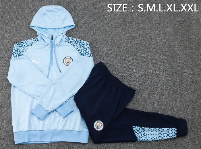 Chándal con capucha azul del Manchester City 2023/2024