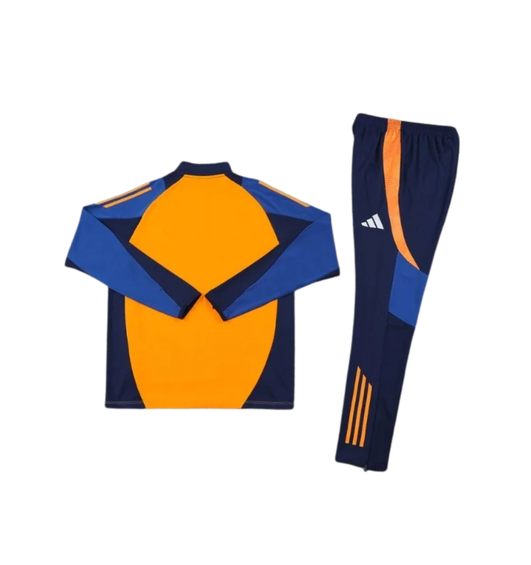 Juventus 2024/2025 1/4 Zipper Tracksuit Orange