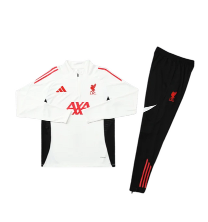 Chándal Liverpool 2025/2026 con cremallera 1/4 blanco