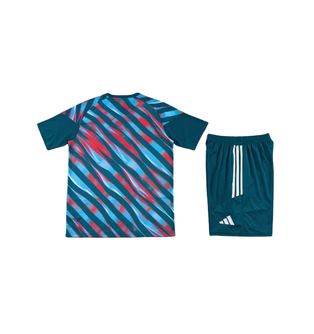 Chándal azul de manga corta/pantalones cortos del Arsenal 2025/2026