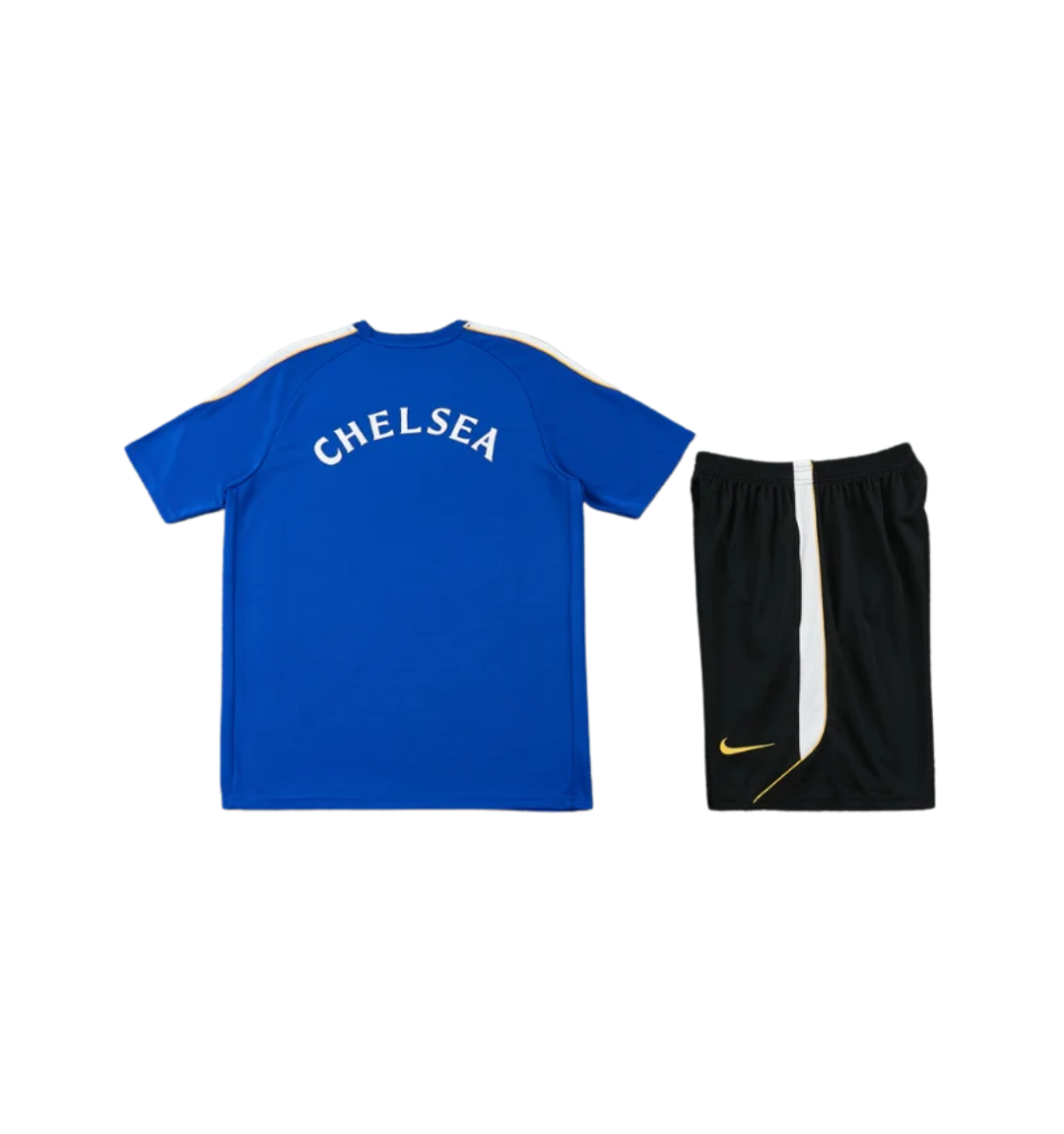 Chándal azul de manga corta/pantalones cortos del Chelsea 2023/2024