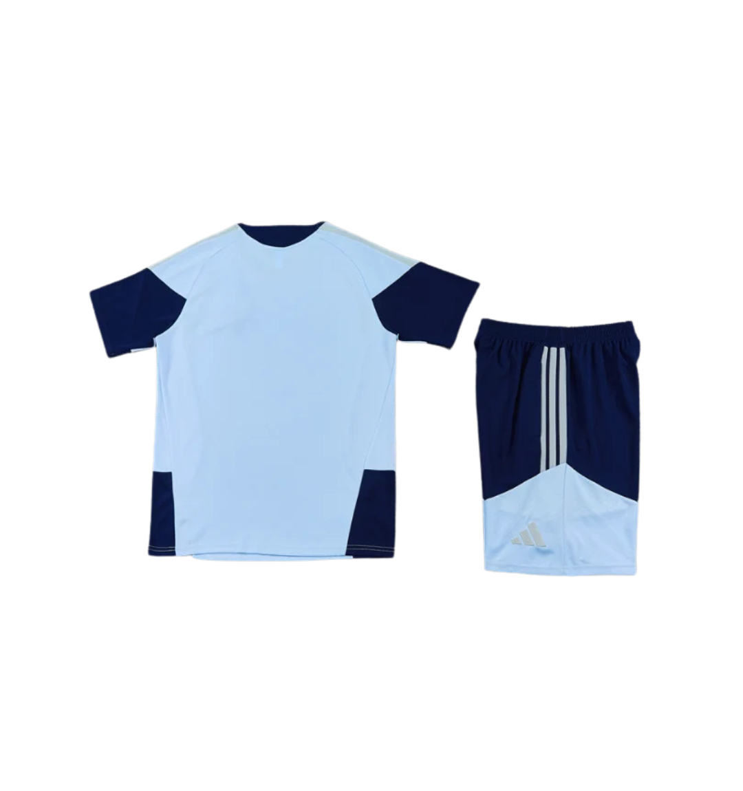Chándal azul de manga corta/pantalones cortos del AFC Ajax 2023/2024