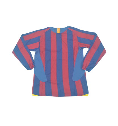 Camiseta retro de manga larga del Barcelona 2005/2006