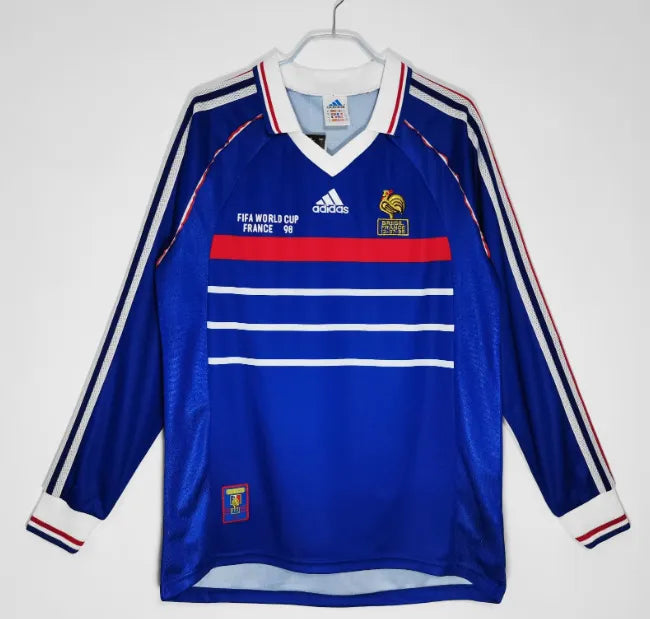 Camiseta retro de manga larga de Francia 1998
