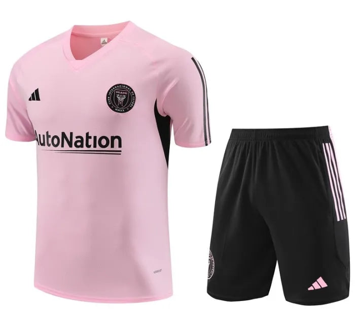 Chándal rosa de manga corta y pantalones cortos del Inter Miami 2023