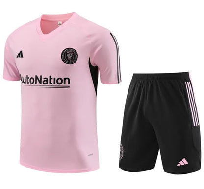 Chándal rosa de manga corta y pantalones cortos del Inter Miami 2023