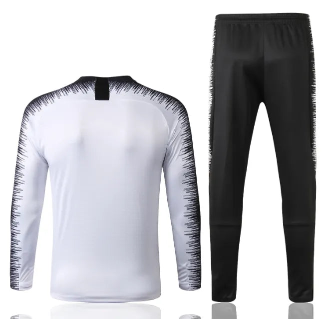 Chándal PSG 2018/2019 con cremallera 1/4 blanco