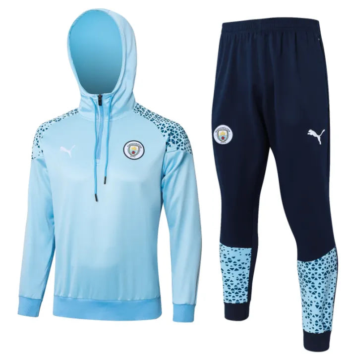 Chándal con capucha azul del Manchester City 2023/2024