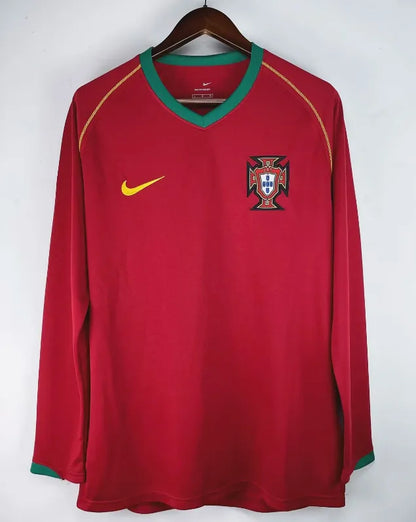 Camiseta retro de manga larga de Portugal 2006