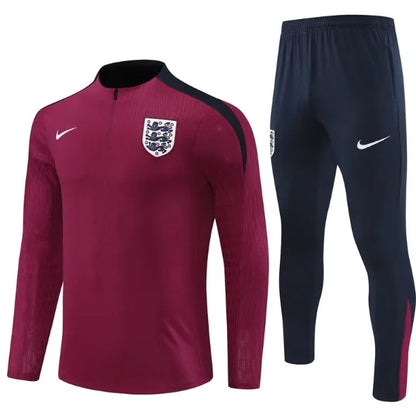 Chándal rojo con cremallera 1/4 de Inglaterra 2024