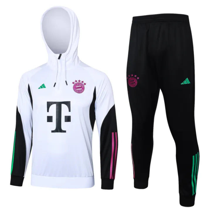 Chándal con capucha blanco del Bayern Múnich 2023/2024
