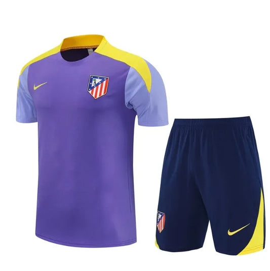 Atlético Madrid 2025/2026 Short Sleeve/Shorts Tracksuit Purple