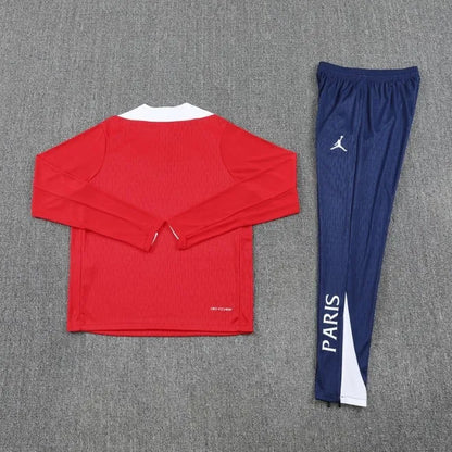 PSG 2025/2026 1/4 Zipper Tracksuit Red