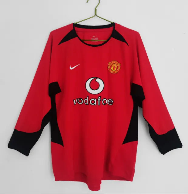 Camiseta retro de manga larga del Manchester United 2003/2004
