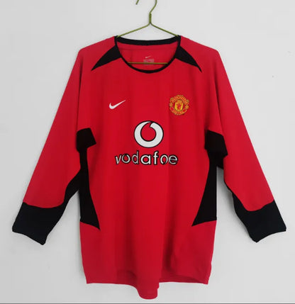 Camiseta retro de manga larga del Manchester United 2003/2004