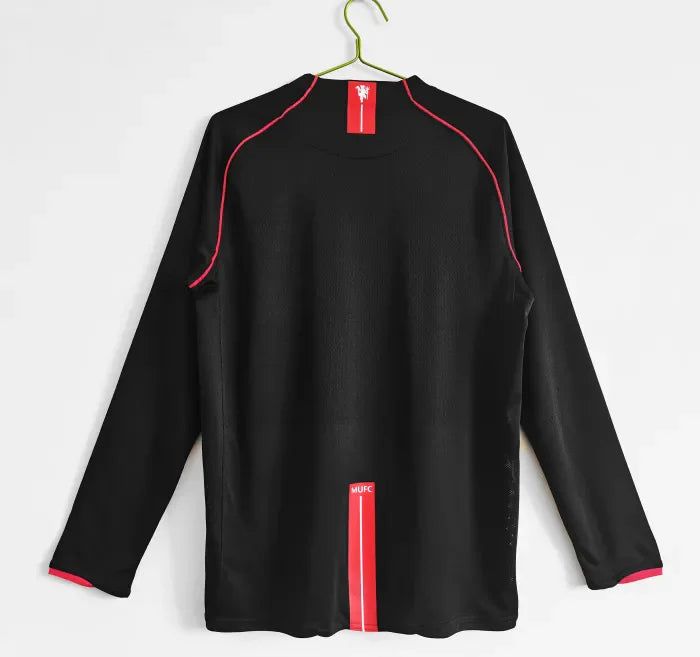 Camiseta retro de manga larga de visitante del Manchester United 2007/2008