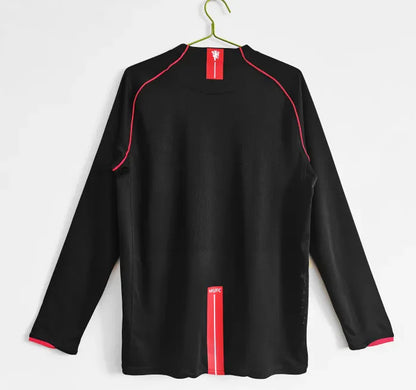 Camiseta retro de manga larga de visitante del Manchester United 2007/2008