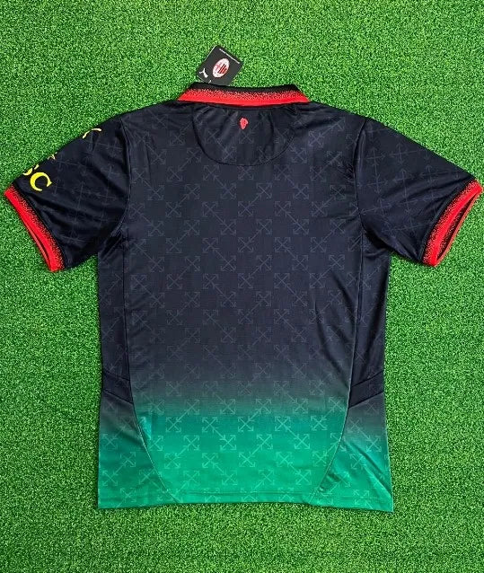 حذاء ميلان x أوف وايت الرابع الخاص باللون الأسود لموسم 2024/2025